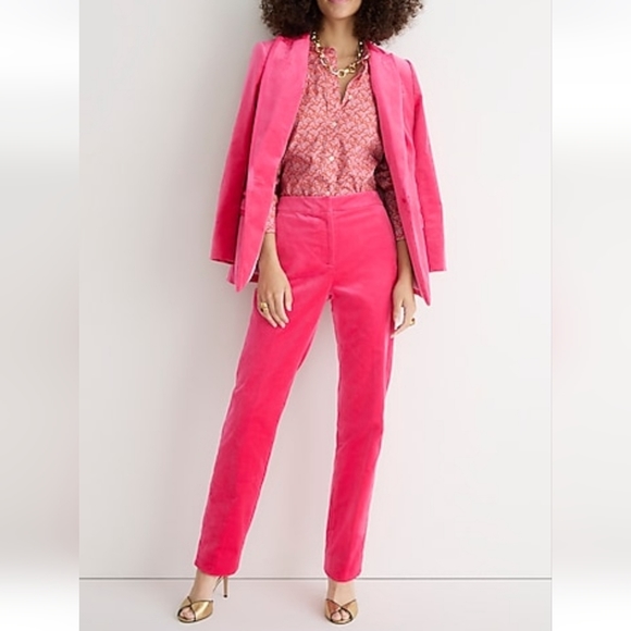 J Crew Collection Willa Blazer in Tipped Stretch Velvet - Picture 6 of 14